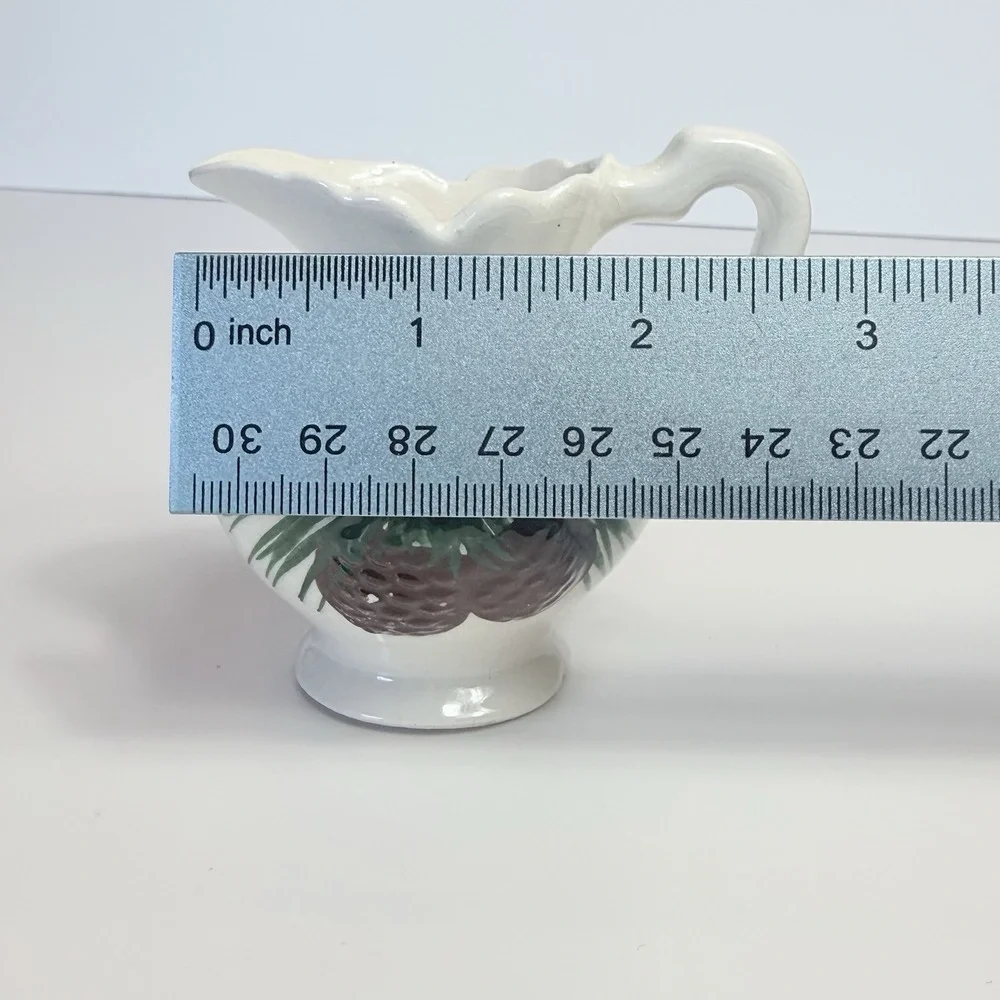 Vintage California Souvenir Mini Pitcher Pinecone Cabin Cottagecore Decor